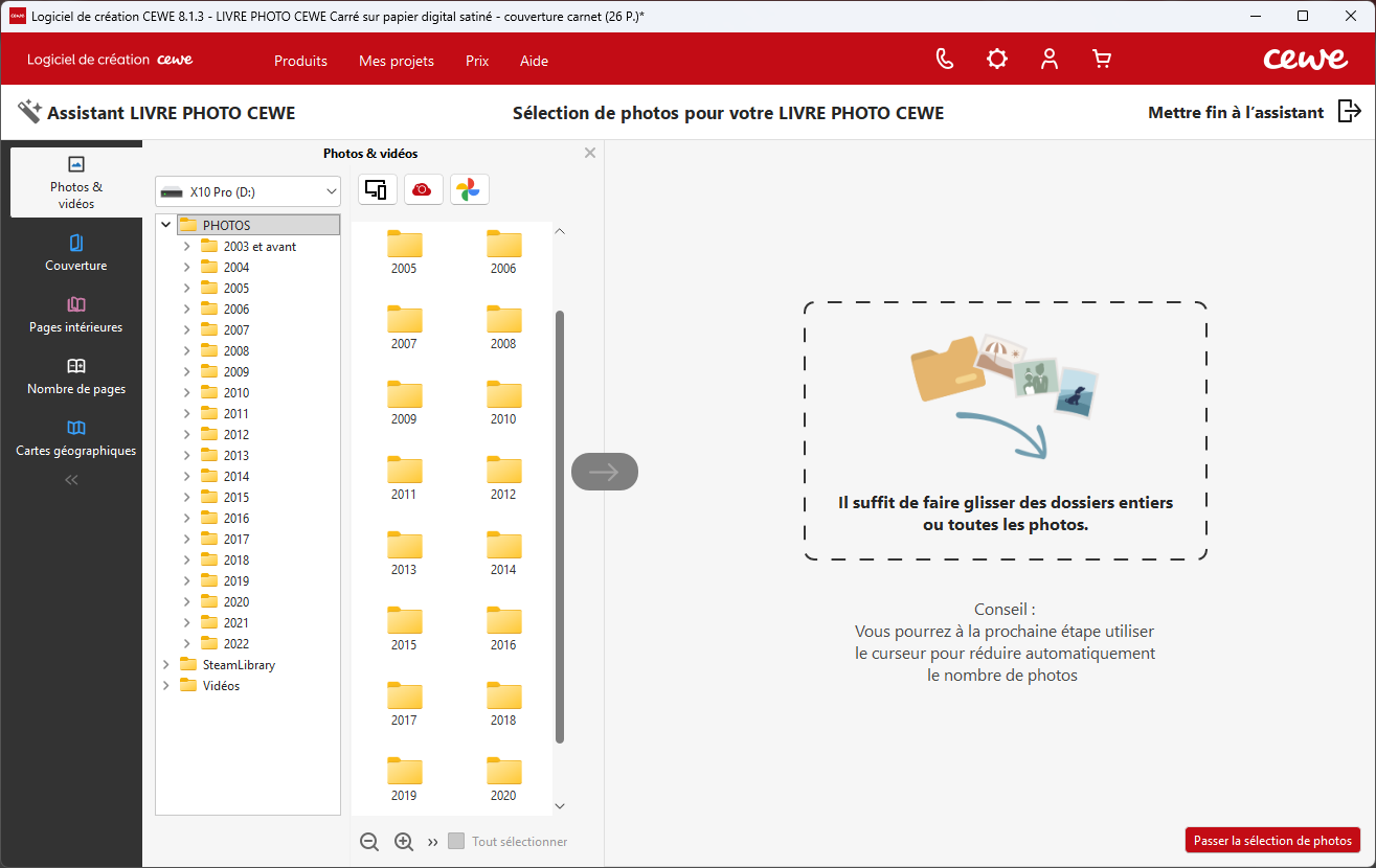 Disques locaux, smartphone, Google Photos... Les éditeurs permettent désormais d'accéder à de nombreuses sources d'images, facilement !